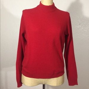 Ballantyne Vintage Cashmere Mock Neck Swea…